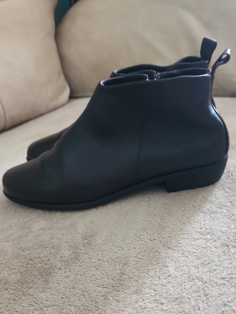Classic Black Leather Ankle Boots